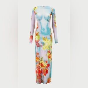 Jean Paul Gaultier Floral Body Dress